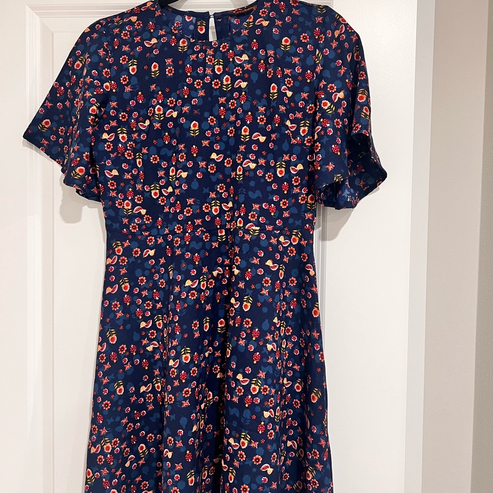 Floral Navy Mini Dress